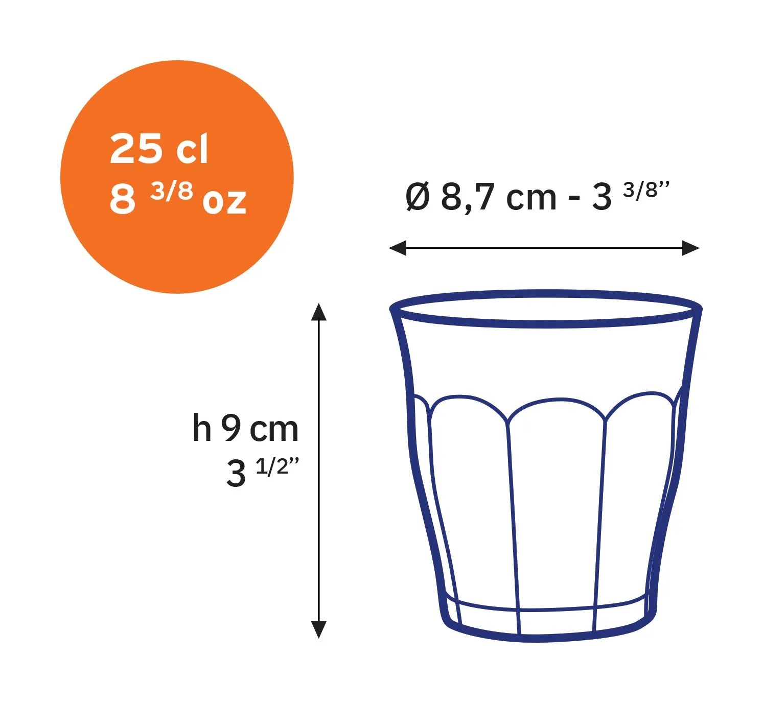Marine Glass Tumbler - Set of 6