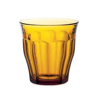 Amber Glass Tumbler - Set of 6